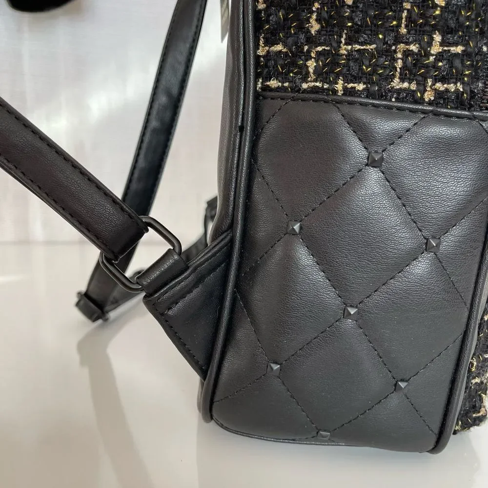 NWT Badgley Mischka Diamond -Quilted Nylon Backpack